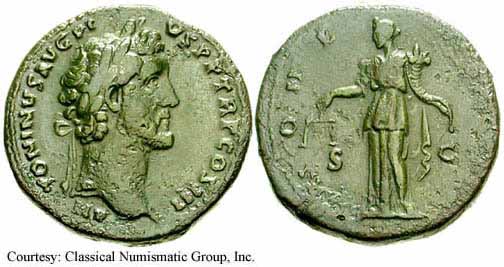 монета Древнего Рима