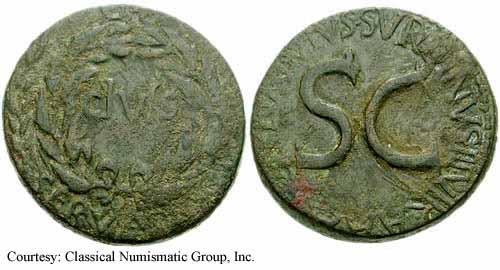 монета Древнего Рима