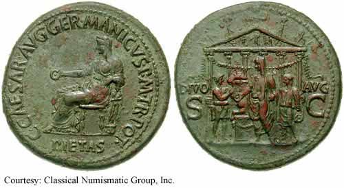 монета Древнего Рима