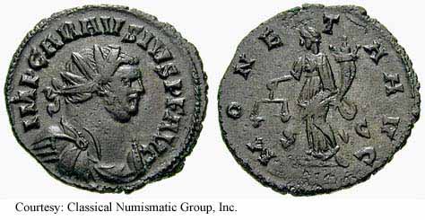 монета Древнего Рима