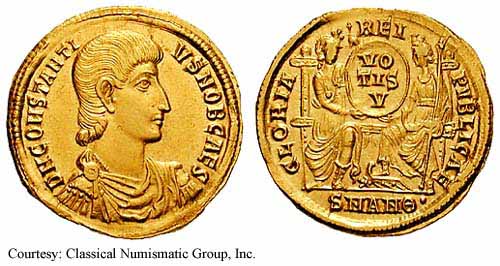 монета Древнего Рима