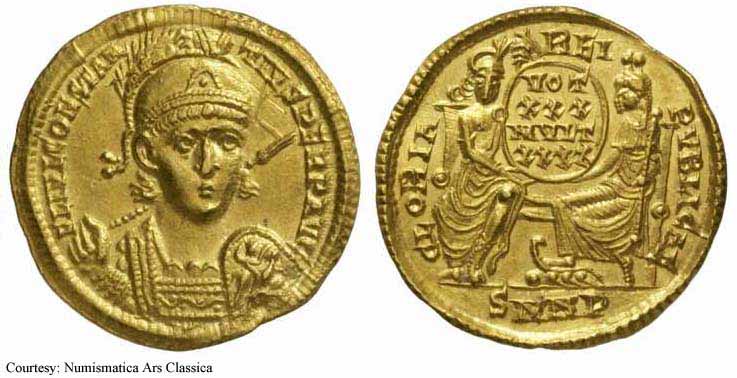 монета Древнего Рима