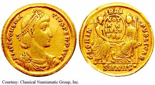 монета Древнего Рима