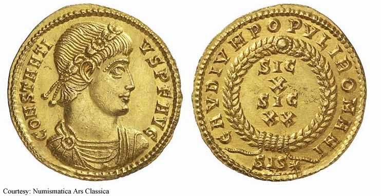 монета Древнего Рима