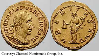 монета Древнего Рима