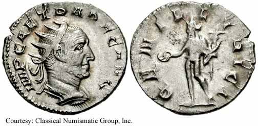 монета Древнего Рима