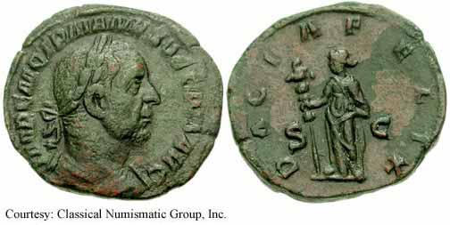 монета Древнего Рима