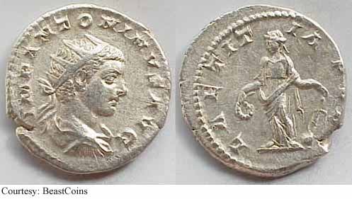 монета Древнего Рима