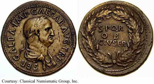 монета Древнего Рима