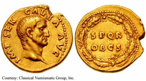 монета Древнего Рима