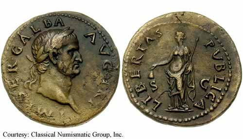 монета Древнего Рима