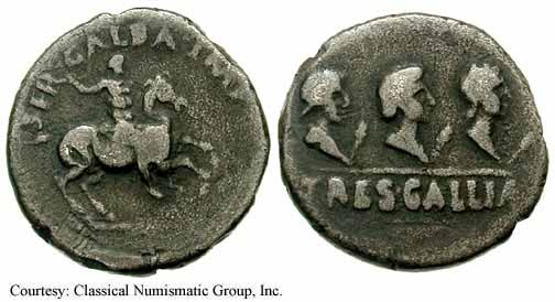 монета Древнего Рима