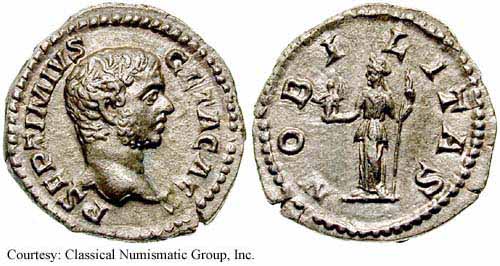 монета Древнего Рима