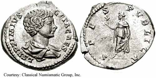 монета Древнего Рима