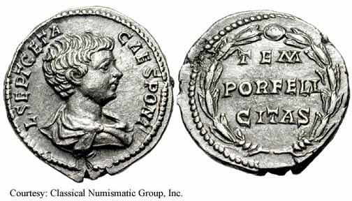 монета Древнего Рима