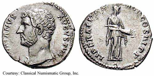 монета Древнего Рима