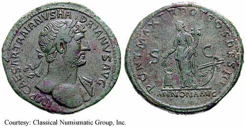 монета Древнего Рима