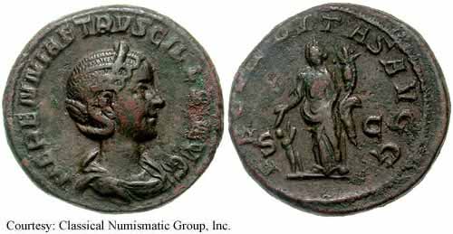 монета Древнего Рима