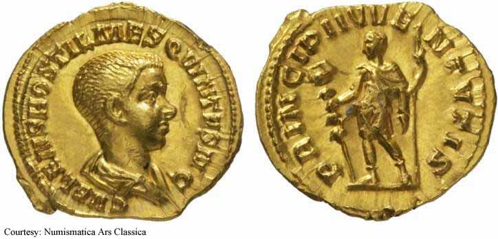 монета Древнего Рима