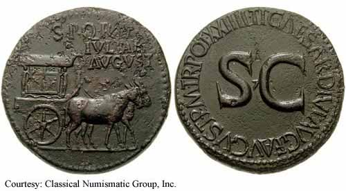 монета Древнего Рима