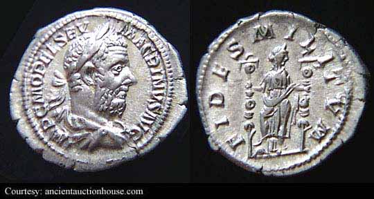 монета Древнего Рима