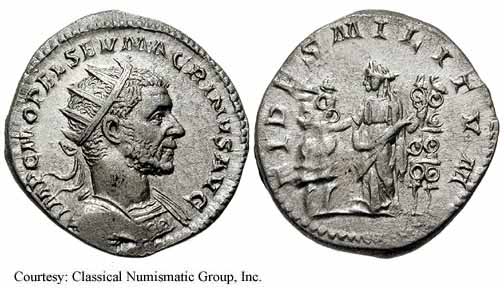 монета Древнего Рима