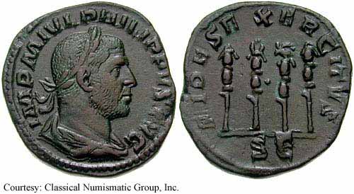 монета Древнего Рима