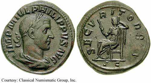 монета Древнего Рима