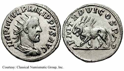 монета Древнего Рима