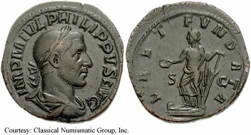 монета Древнего Рима