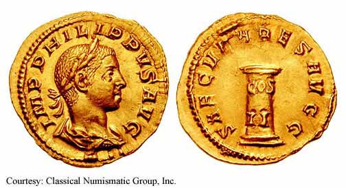 монета Древнего Рима