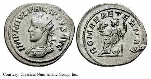 монета Древнего Рима