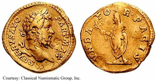 монета Древнего Рима