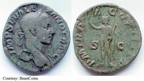 монета Древнего Рима