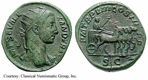 монета Древнего Рима