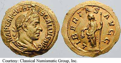 монета Древнего Рима