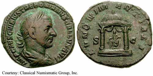 монета Древнего Рима