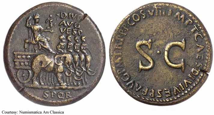 монета Древнего Рима