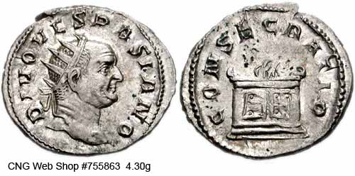 монета Древнего Рима