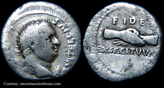 монета Древнего Рима