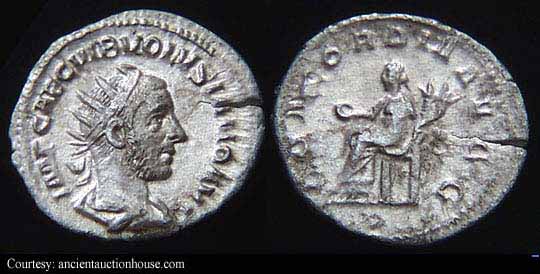 монета Древнего Рима