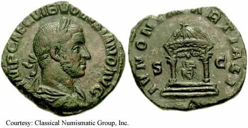 монета Древнего Рима