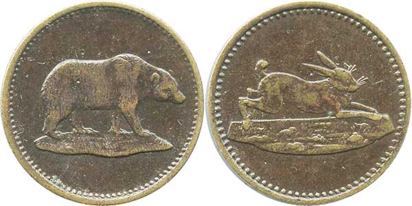 игровые жетоны Bear и rabbit