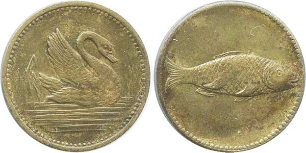 игровые жетоны Лебедь и Рыба