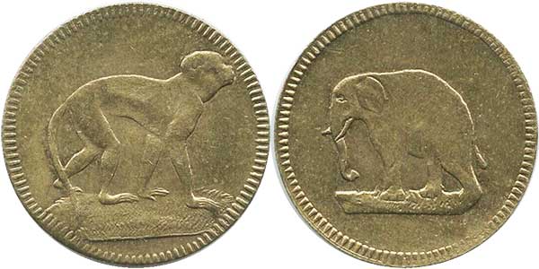 игровые жетоны monkey и Слон