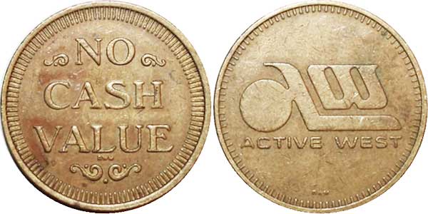 игровой жетон no cash value AW