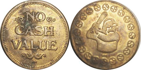 игровой жетон no cash value Baseball