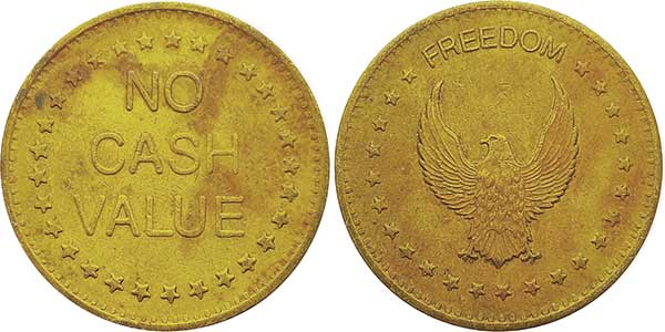 игровой жетон no cash value eagle