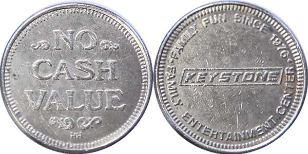 игровой жетон no cash value keystone