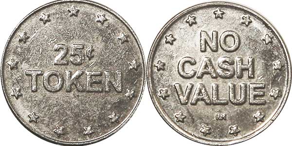 игровой жетон 25c